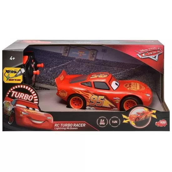 Masina Dickie Toys Cars 3 Turbo Racer Lightning McQueen cu telecomanda Masina Dickie Toys Cars 3 Turbo Racer Lightning McQueen cu telecomanda