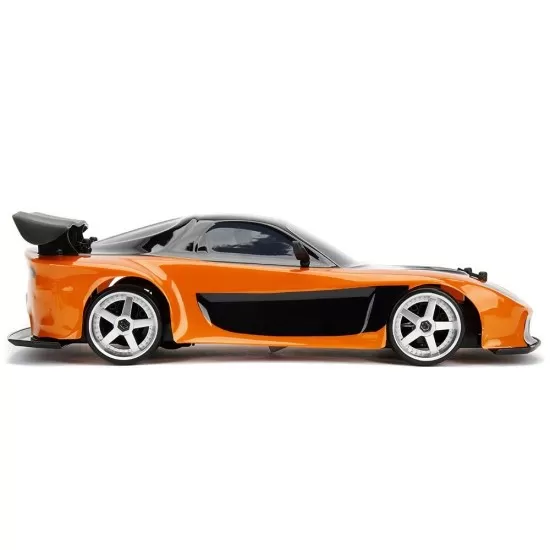 Masina Jada Toys Fast and Furious Mazda RX-7 Drift cu anvelope si telecomanda Masina Jada Toys Fast and Furious Mazda RX-7 Drift cu anvelope si telecomanda