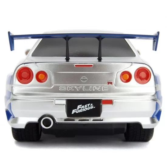 Masina Jada Toys Fast and Furious Nissan Skyline GTR 1:24 cu telecomanda Masina Jada Toys Fast and Furious Nissan Skyline GTR 1:24 cu telecomanda