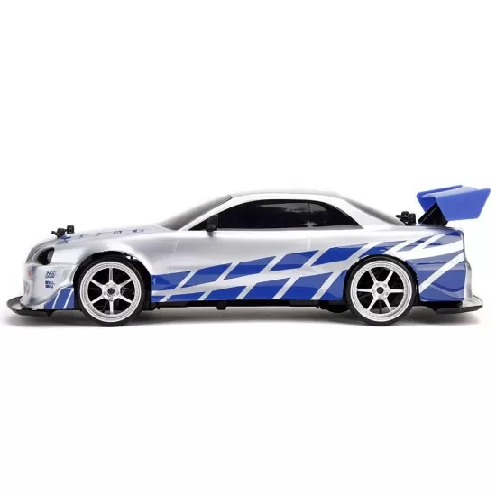 Masina Jada Toys Fast and Furious Nissan Skyline GTR Drift cu anvelope si telecomanda Masina Jada Toys Fast and Furious Nissan Skyline GTR Drift cu anvelope si telecomanda