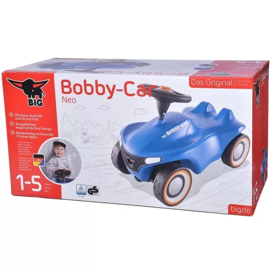 Masinuta de impins Big Bobby Car Neo Blue Masinuta de impins Big Bobby Car Neo Blue