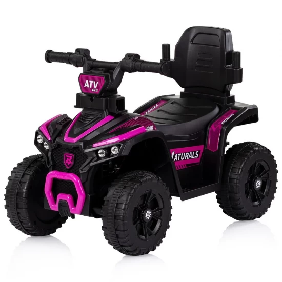 Masinuta de impins Chipolino ATV cu maner Pink
