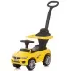 Masinuta de impins Chipolino Flash Yellow cu maner si copertina