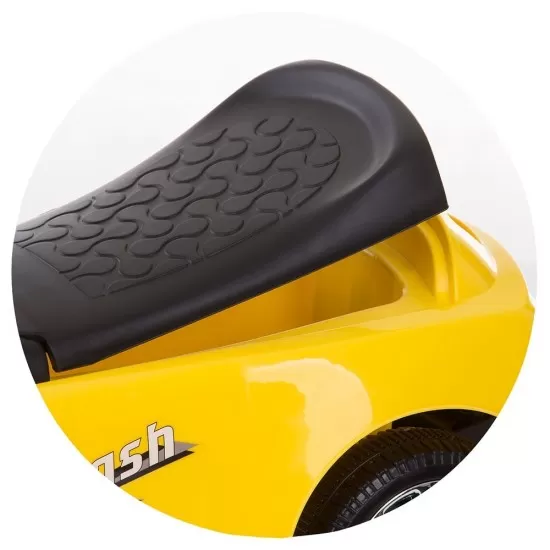 Masinuta de impins Chipolino Flash Yellow cu maner si copertina