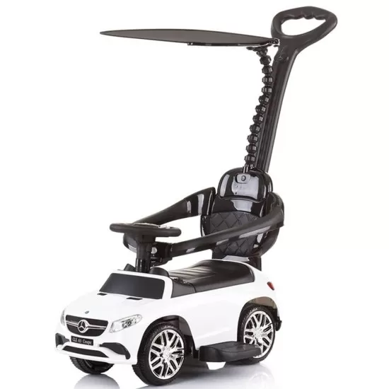 Masinuta de impins Chipolino Mercedes AMG GLE 63 Coupe white cu maner si copertina Masinuta de impins Chipolino Mercedes AMG GLE 63 Coupe white cu maner si copertina