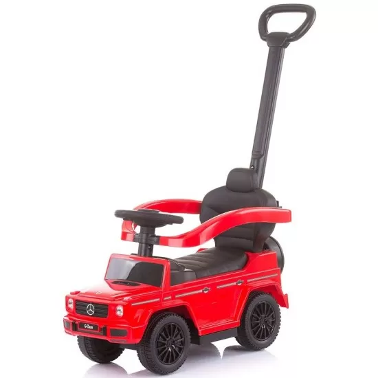 Masinuta de impins Chipolino Mercedes G350 red cu maner si copertina Masinuta de impins Chipolino Mercedes G350 red cu maner si copertina