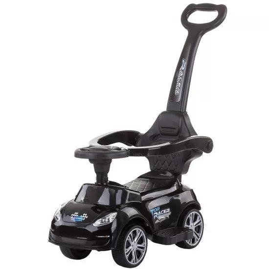 Masinuta de impins Chipolino Turbo Black cu maner Masinuta de impins Chipolino Turbo Black cu maner