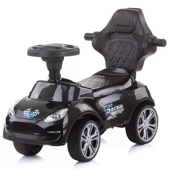 Masinuta de impins Chipolino Turbo Black cu maner Masinuta de impins Chipolino Turbo Black cu maner