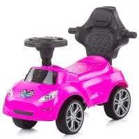 Masinuta de impins Chipolino Turbo Pink cu maner