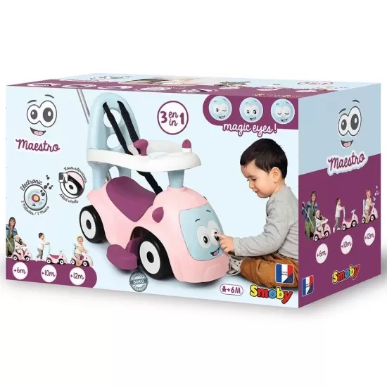 Masinuta de impins Smoby Maestro Pink Masinuta de impins Smoby Maestro Pink