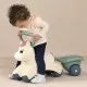 Masinuta de impins Smoby Pony cu remorca