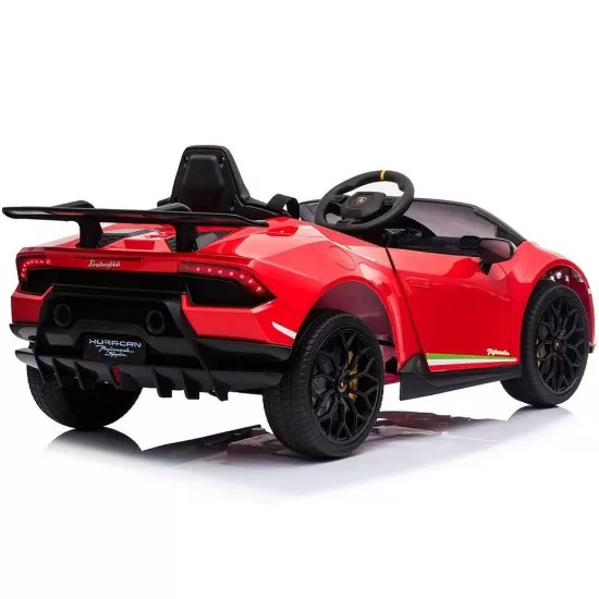Masinuta electrica Chipolino Lamborghini Huracan Red cu scaun din piele ecologica si roti EVA Masinuta electrica Chipolino Lamborghini Huracan Red cu scaun din piele ecologica si roti EVA