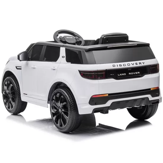 Masinuta electrica Chipolino SUV Land Rover Discovery cu scaun din piele ecologica si roti EVA white