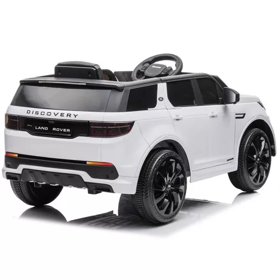 Masinuta electrica Chipolino SUV Land Rover Discovery cu scaun din piele ecologica si roti EVA white