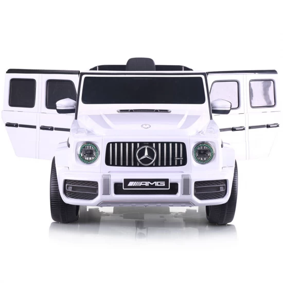 Masinuta electrica Chipolino SUV Mercedes AMG G63 cu scaun din piele si roti EVA White
