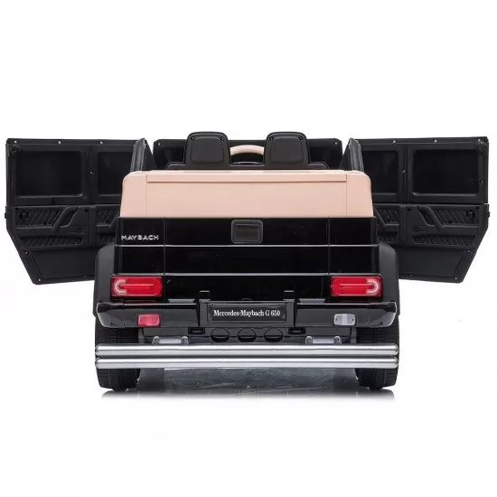 Masinuta electrica Chipolino SUV Mercedes Maybach G650 Black cu scaun din piele ecologica si roti EVA Masinuta electrica Chipolino SUV Mercedes Maybach G650 Black cu scaun din piele ecologica si roti EVA