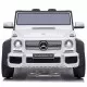 Masinuta electrica Chipolino SUV Mercedes Maybach G650 White cu scaun din piele ecologica si roti EVA