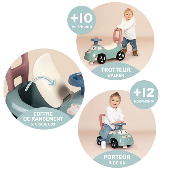 Masinuta fara pedale Smoby Auto verde Masinuta fara pedale Smoby Auto verde