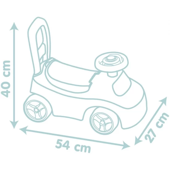 Masinuta fara pedale Smoby Auto verde Masinuta fara pedale Smoby Auto verde
