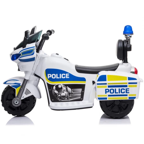 Motocicleta electrica pentru copii Chipolino Police White
