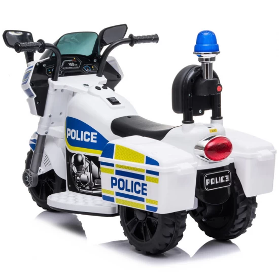 Motocicleta electrica pentru copii Chipolino Police White