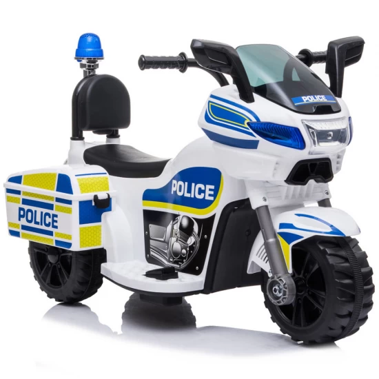 Motocicleta electrica pentru copii Chipolino Police White