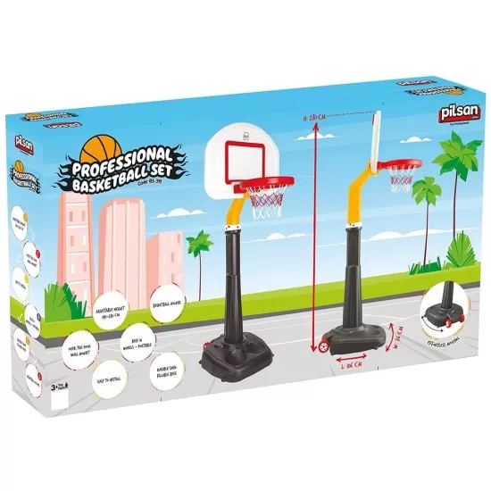 Panou cu stativ si cos baschet pentru copii Pilsan Professional Basketball Panou cu stativ si cos baschet pentru copii Pilsan Professional Basketball