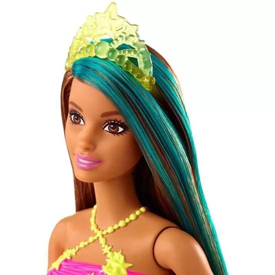 Papusa Barbie Dreamtopia printesa cu coronita galbena