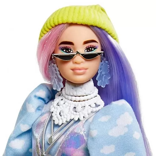 Papusa Barbie Extra Style Beanie GVR05 cu figurina si accesorii Papusa Barbie Extra Style Beanie GVR05 cu figurina si accesorii