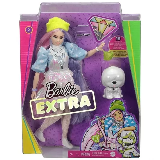 Papusa Barbie Extra Style Beanie GVR05 cu figurina si accesorii Papusa Barbie Extra Style Beanie GVR05 cu figurina si accesorii
