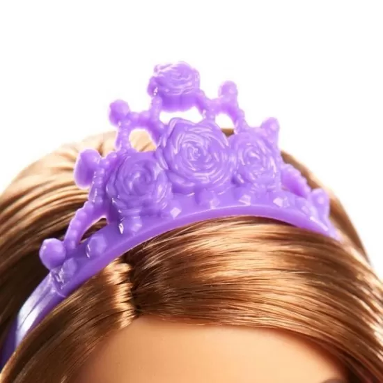 Papusa Barbie printesa cu rochita mov Papusa Barbie printesa cu rochita mov
