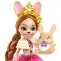Papusa Enchantimals Brystal Bunny Family cu 3 figurine si accesorii