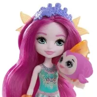 Papusa Enchantimals Maura Mermaid cu figurina Glide