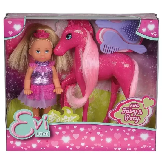Papusa Simba Evi Love Fairy 12 cm cu ponei Pony si accesorii Papusa Simba Evi Love Fairy 12 cm cu ponei Pony si accesorii