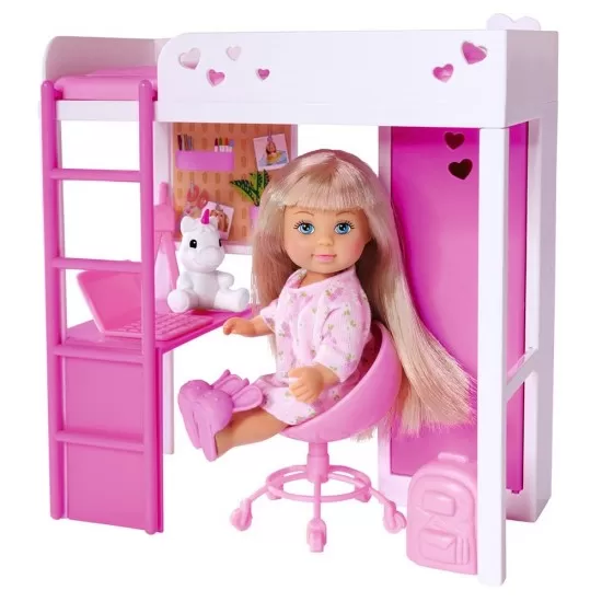 Papusa Simba Evi Love My Room 12 cm cu figurina si accesorii Papusa Simba Evi Love My Room 12 cm cu figurina si accesorii