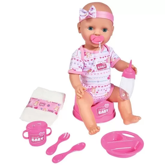 Papusa Simba New Born Baby 43 cm cu accesorii Papusa Simba New Born Baby 43 cm cu accesorii