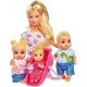 Papusa Simba Steffi Love 29 cm Baby World in rochie cu floricele, cu 2 copii, 1 bebelus si accesorii Papusa Simba Steffi Love 29 cm Baby World in rochie cu floricele, cu 2 copii, 1 bebelus si accesorii