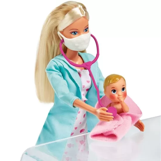 Papusa Simba Steffi Love Baby Doctor 29 cm cu accesorii
