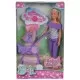 Papusa Simba Steffi Love Baby Walk 29 cm mov cu carucior si accesorii Papusa Simba Steffi Love Baby Walk 29 cm mov cu carucior si accesorii