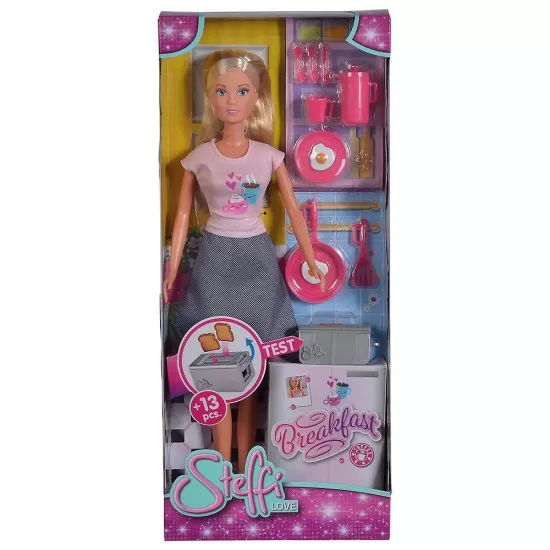 Papusa Simba Steffi Love Breakfast 29 cm cu accesorii Papusa Simba Steffi Love Breakfast 29 cm cu accesorii