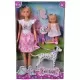 Papusa Simba Steffi Love Cute Walk papusa 29 cm, papusa 12 cm, 2 figurine si accesorii Papusa Simba Steffi Love Cute Walk papusa 29 cm, papusa 12 cm, 2 figurine si accesorii