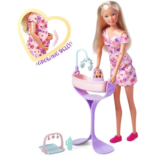 Papusa Simba Steffi Love Hello Baby 29 cm cu accesorii Papusa Simba Steffi Love Hello Baby 29 cm cu accesorii