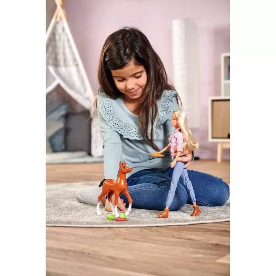 Papusa Simba Steffi Love Little Horse 29 cm cu figurina si accesorii Papusa Simba Steffi Love Little Horse 29 cm cu figurina si accesorii