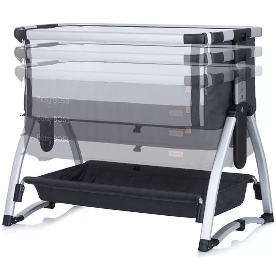 Patut Co-Sleeper Chipolino Baby Boss Anthracite Patut Co-Sleeper Chipolino Baby Boss Anthracite