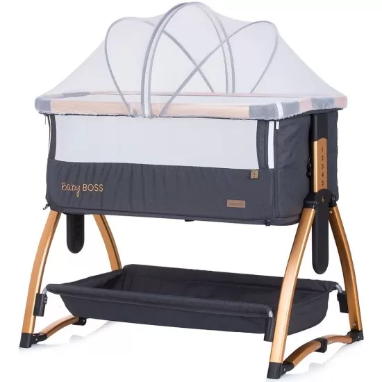Patut Co-Sleeper Chipolino Baby Boss Raven Patut Co-Sleeper Chipolino Baby Boss Raven
