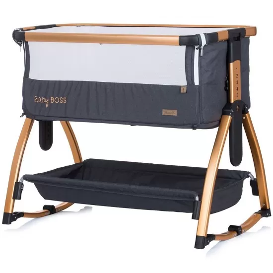Patut Co-Sleeper Chipolino Baby Boss Raven Patut Co-Sleeper Chipolino Baby Boss Raven
