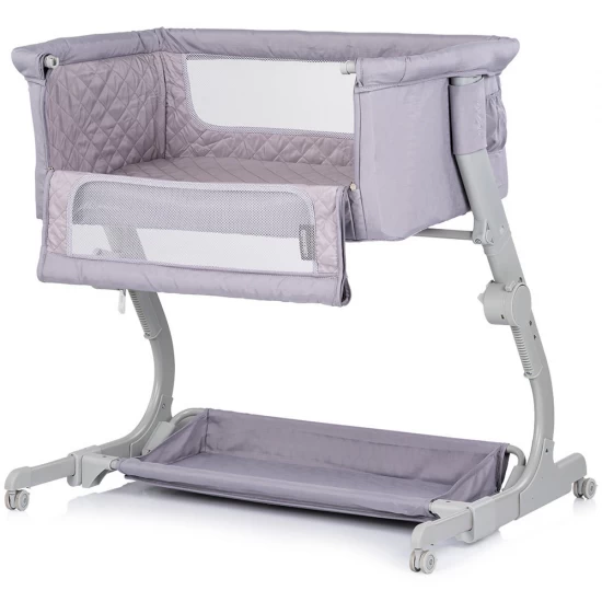 Patut co-sleeper Chipolino Eleganza cu laterala culisanta Cloud