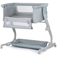 Patut co-sleeper Chipolino Eleganza cu laterala culisanta Basil