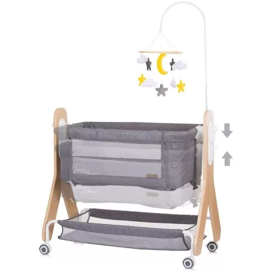 Patut Co-Sleeper Chipolino Heart 2 Heart Graphite Patut Co-Sleeper Chipolino Heart 2 Heart Graphite