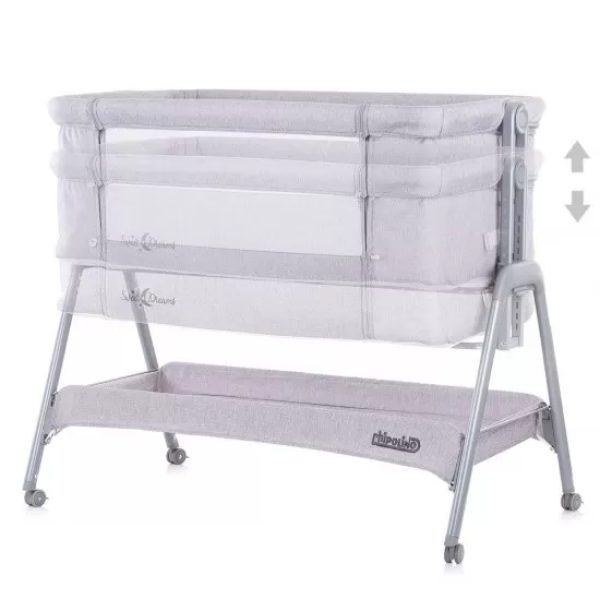 Patut Co-Sleeper Chipolino Sweet Dreams Grey Patut Co-Sleeper Chipolino Sweet Dreams Grey